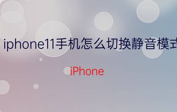 iphone11手机怎么切换静音模式 iPhone 11静音模式切换